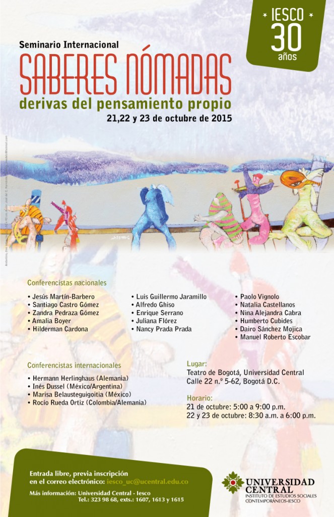Afiche-Iesco Seminario internacional 2015